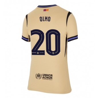 Billige Fotballdrakt Barcelona Dani Olmo #20 Replika Bortedrakt Dame 2025-26 Kortermet